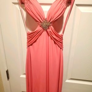 Pink Backless Dress
